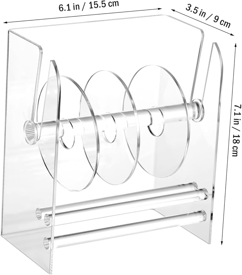 أداة قابلة للتعديل لتوزيع الملصقات يدويًا من الأكريليك الشفاف منظّم الملصقات - Image 3